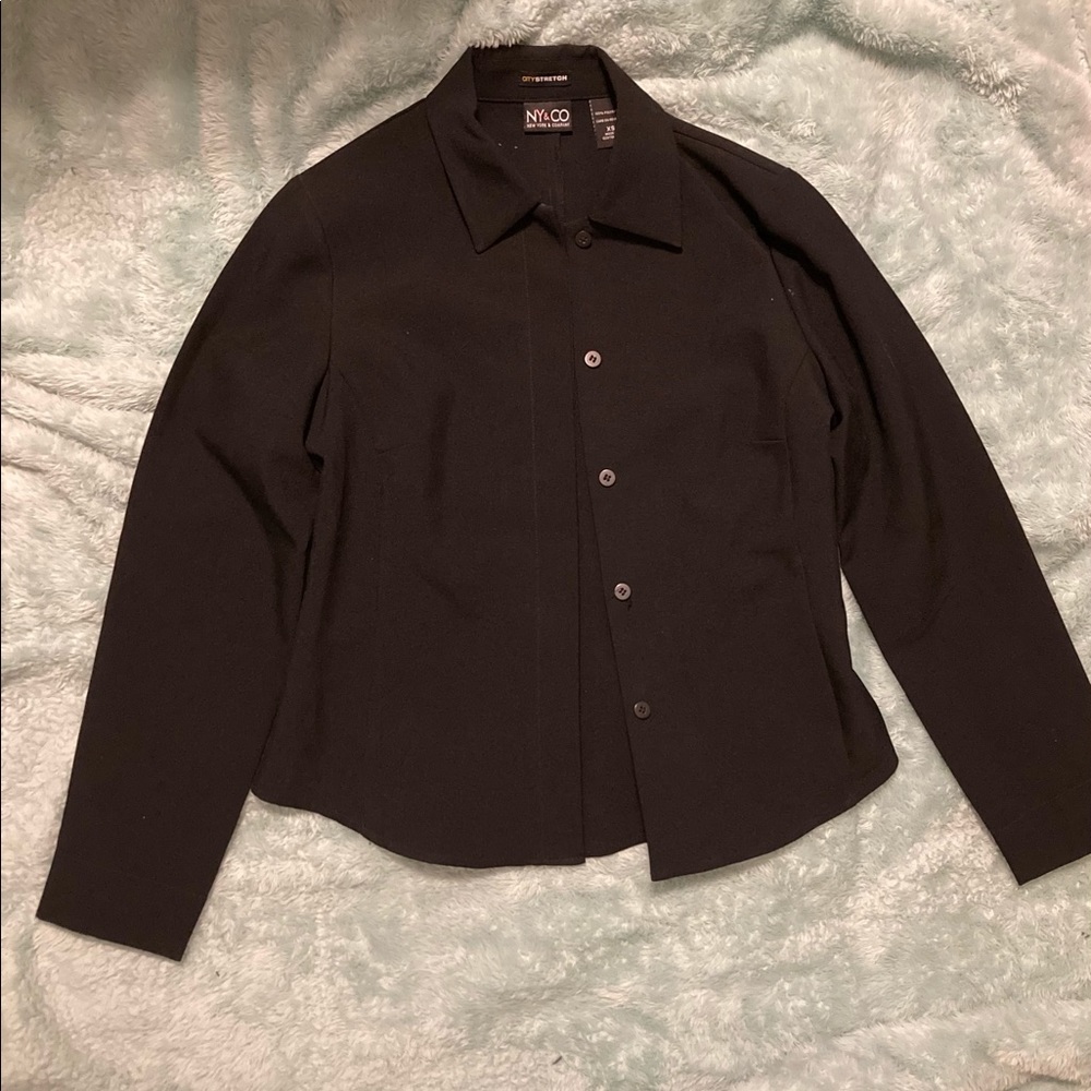 NY & CO Black Blazer with Bottoms Size XS